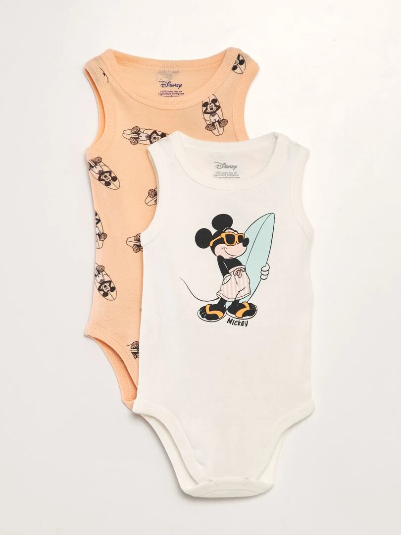 Lot de 2 bodies 'Disney' Orange/blanc
