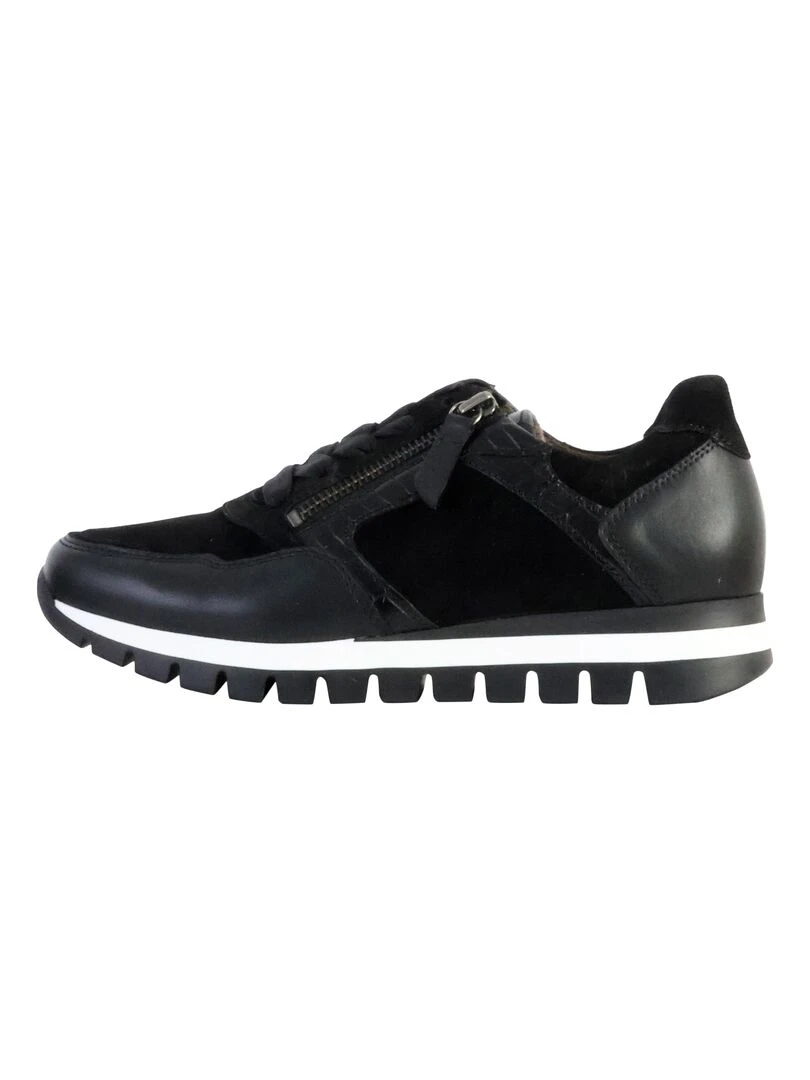 Basket Basse Cuir Gabor Dream Snake Noir