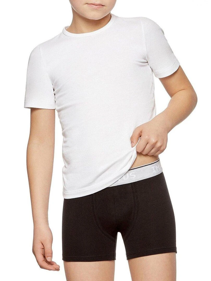 Pack de 2 boxers en coton bio   Bleu