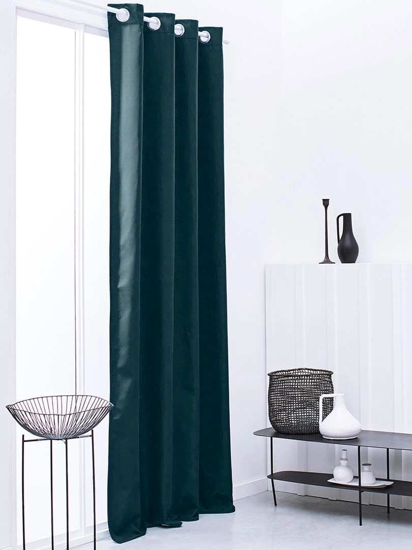 Rideau isolant thermique Bleu paon