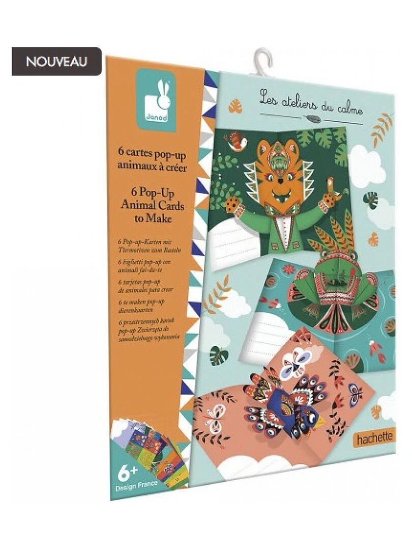 6 Cartes Pop Up Animaux A Creer N/A