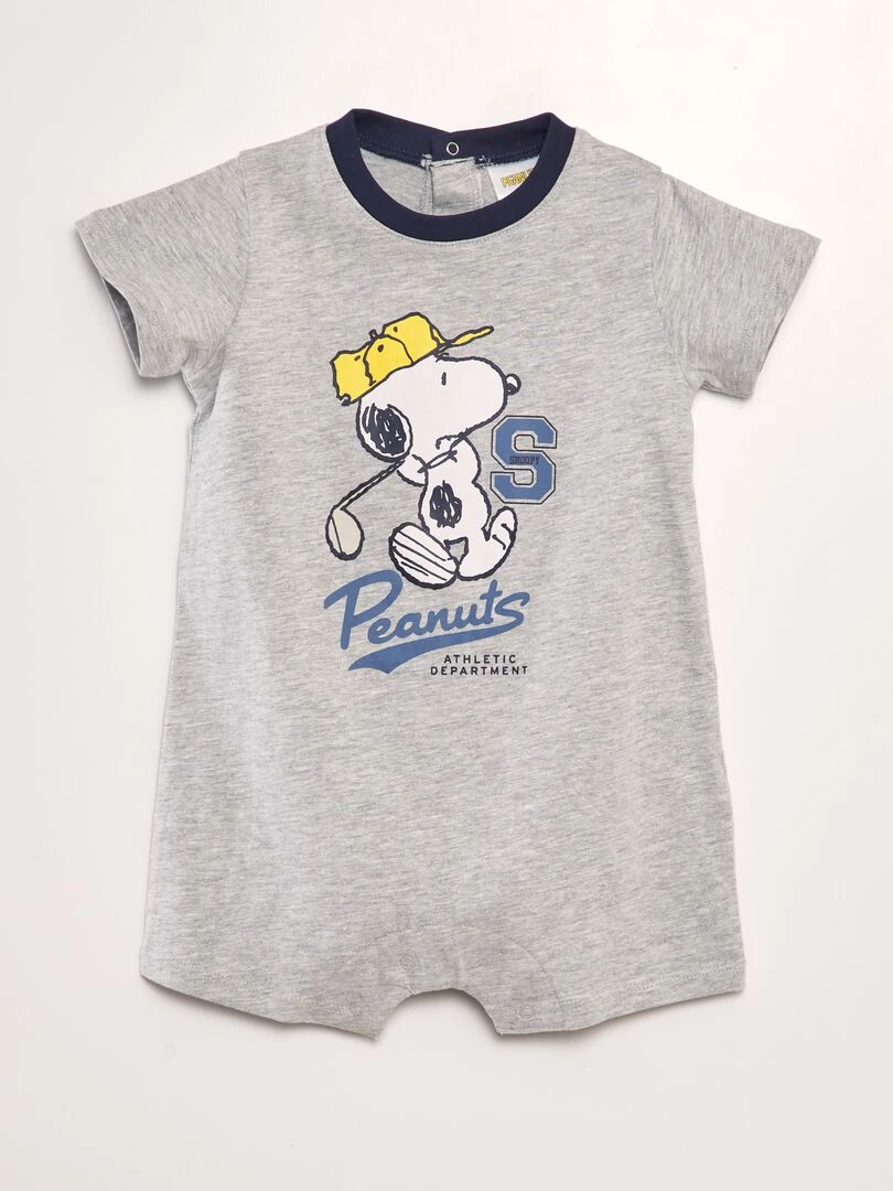 Barboteuse en jersey 'Snoopy' Gris