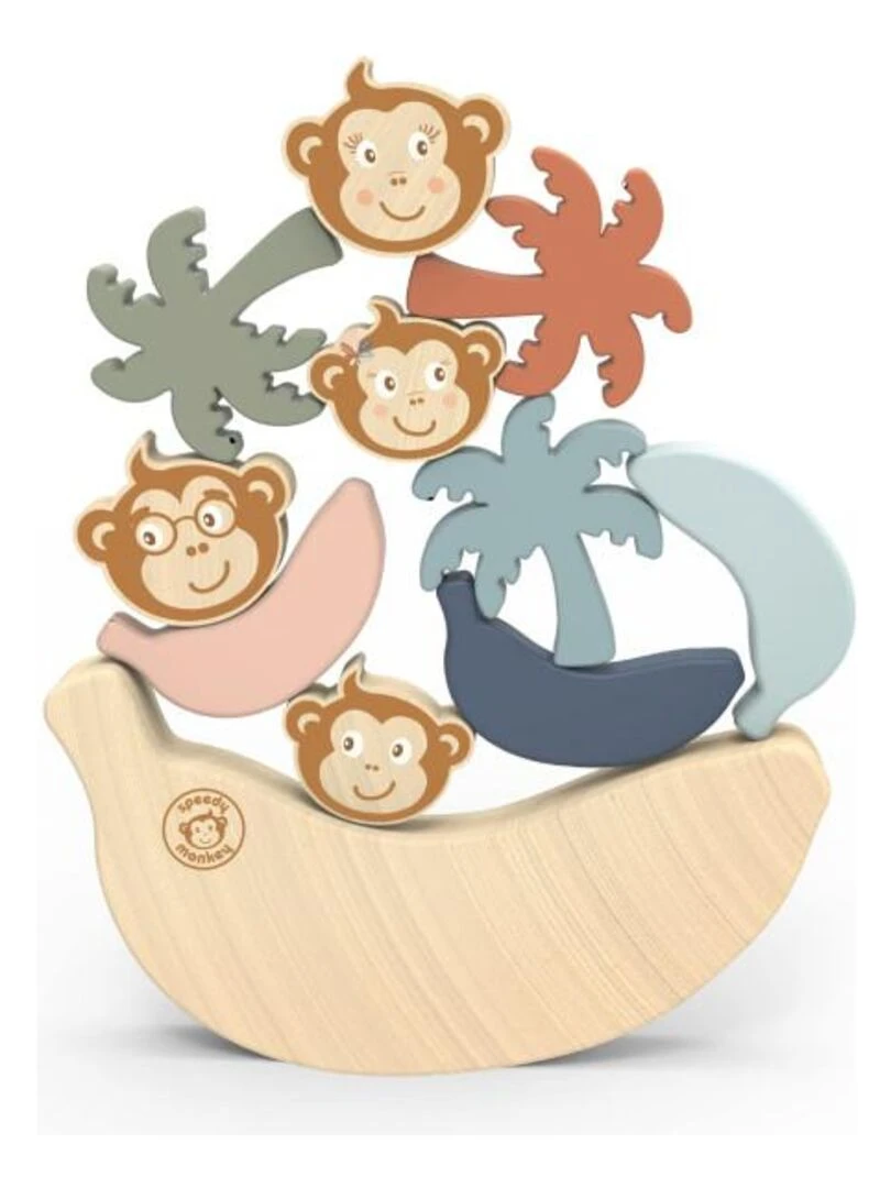 Jeu d'équilibre La Famille Singe 10 pcs Speedy Monkey N/A