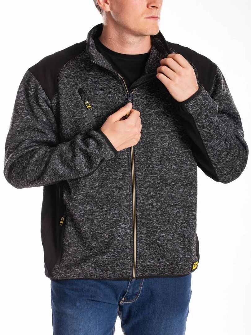 Sweat zippé à col montant normé RICHIE 'Rica Lewis' Gris