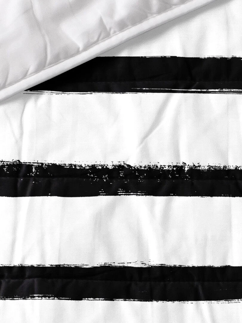 Couvre lit Stripes "Happyfriday"   Blanc
