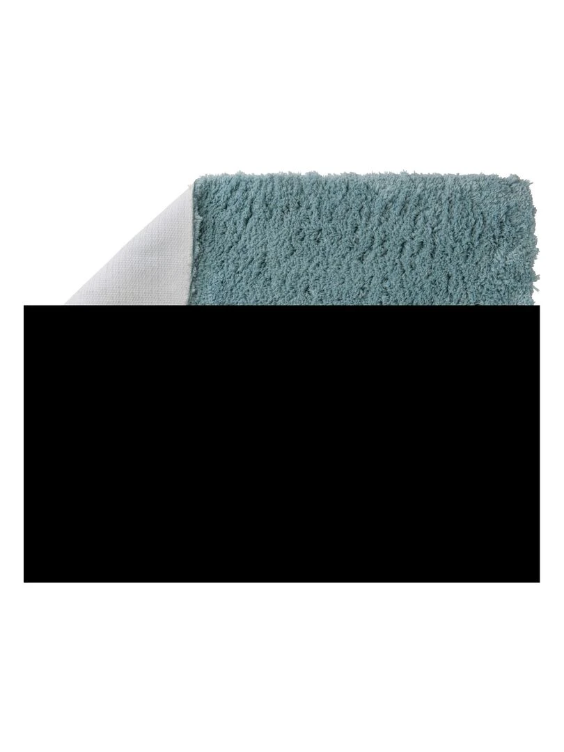 Guy Levasseur   Tapis de bain en polyester uni bleu   Bleu