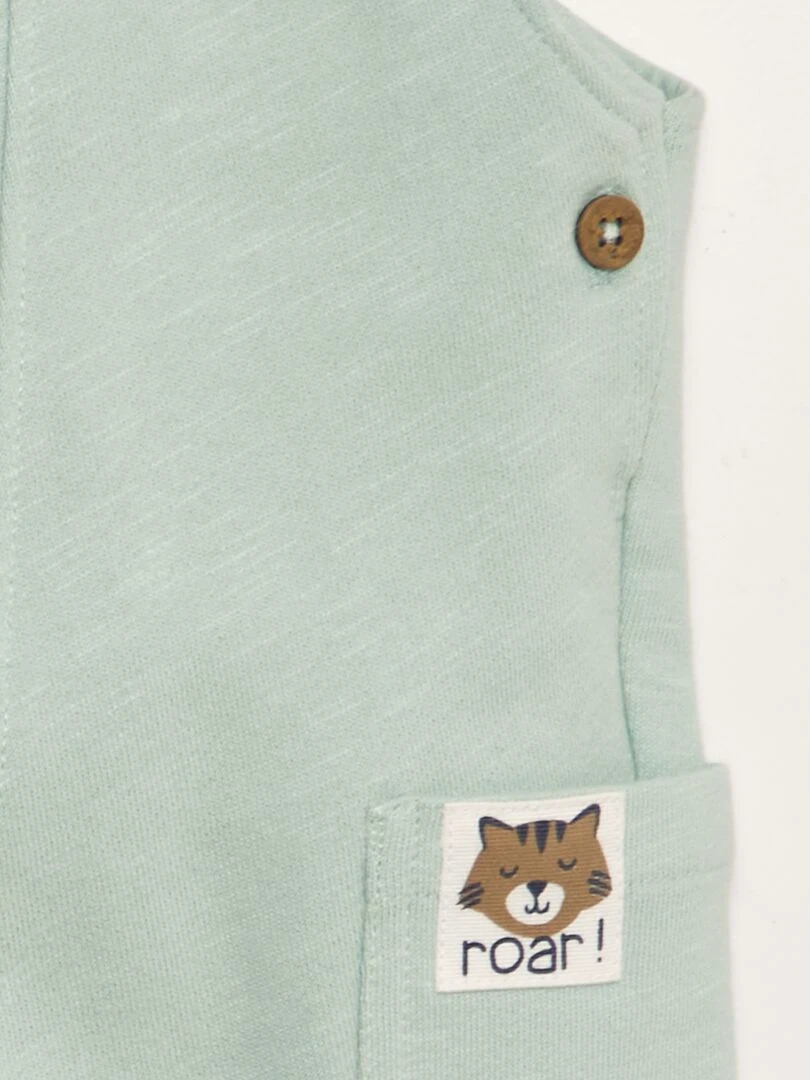 Salopette en molleton   bleu