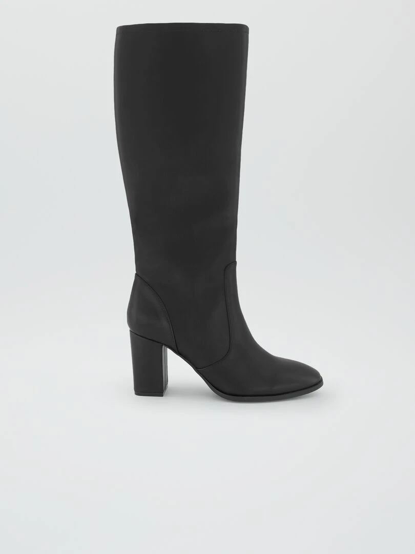 Bottes hautes à talons noir