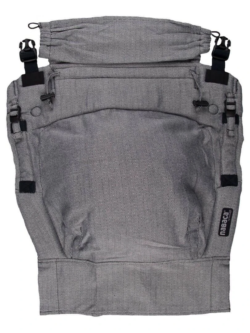 Hoppediz Accessoires de portage Nabaca Panneau supplémentaire taille L Gris Gris clair