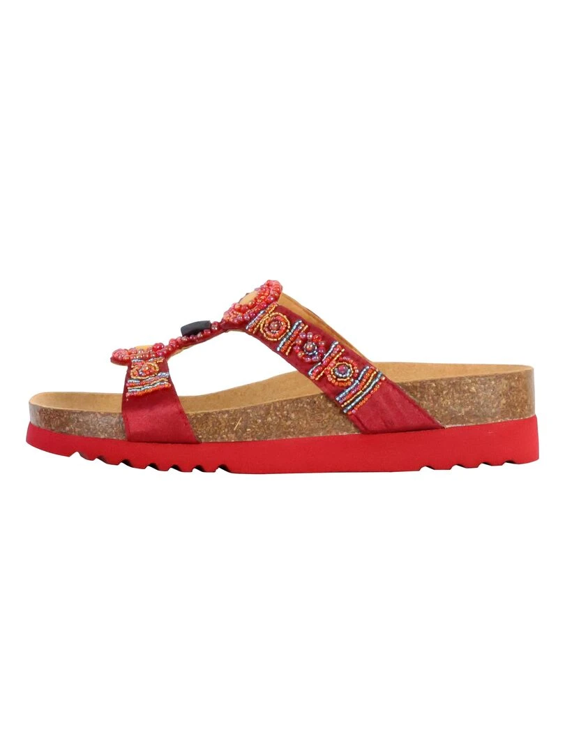 Mules à Enfiler Scholl New Bogota'Wedge Rouge