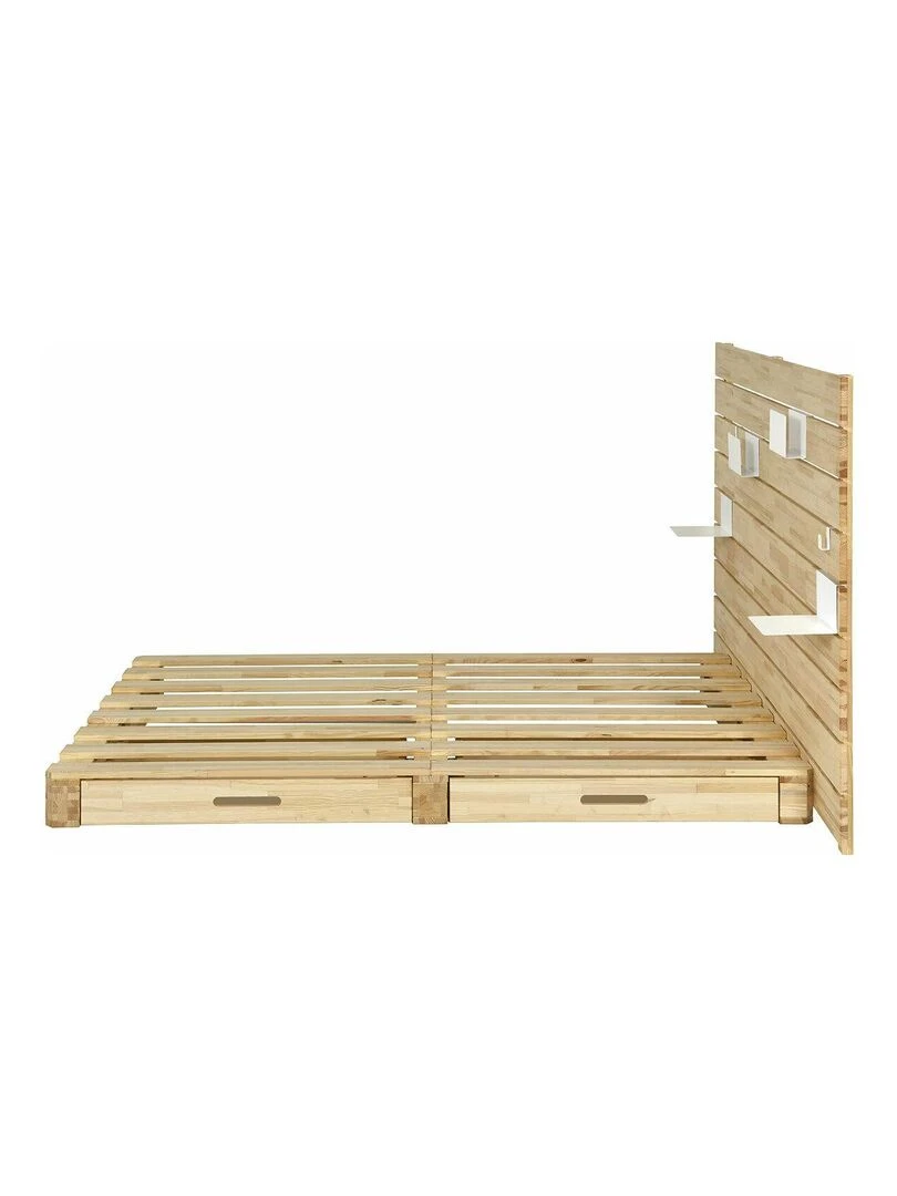 Pack lit avec tête de lit Cembro   AKITEN RETAIL   Marron