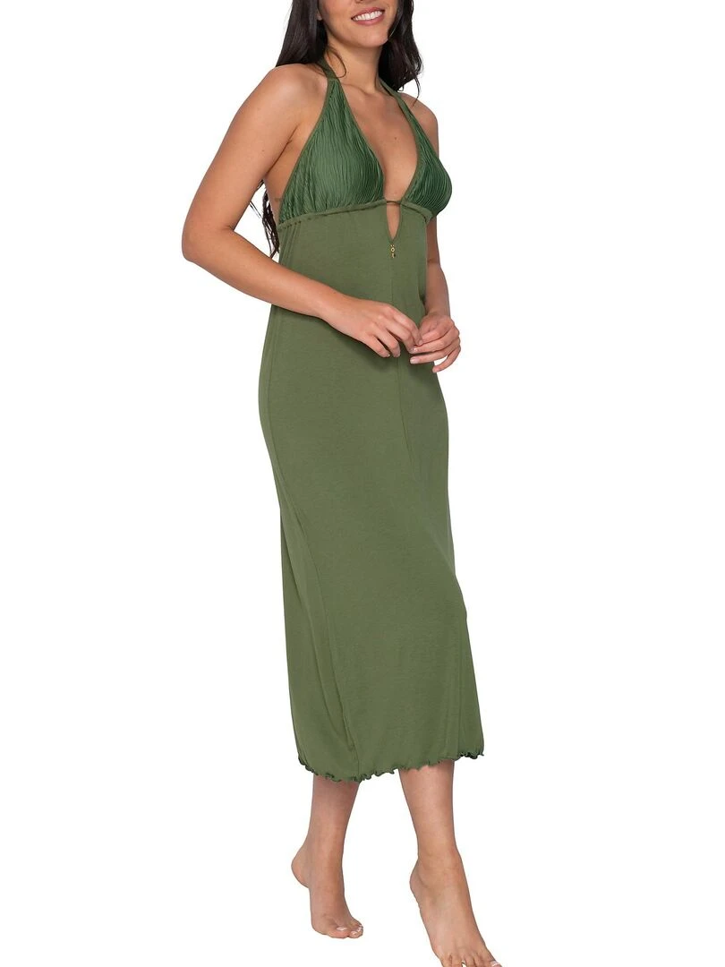 Robe longue estivale Scarlet   Vert