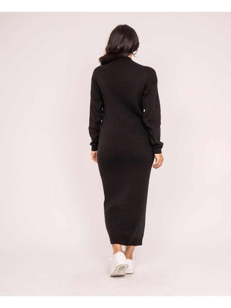 Robe pull longue ILIANCE Noir