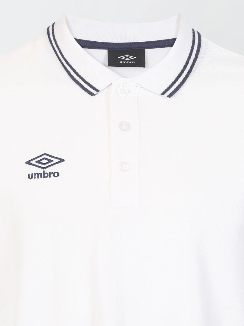 Polo 'Umbro' en piqué de coton   Blanc