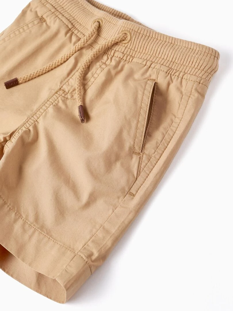 Short en coton pour Bébé Garçon   Beige