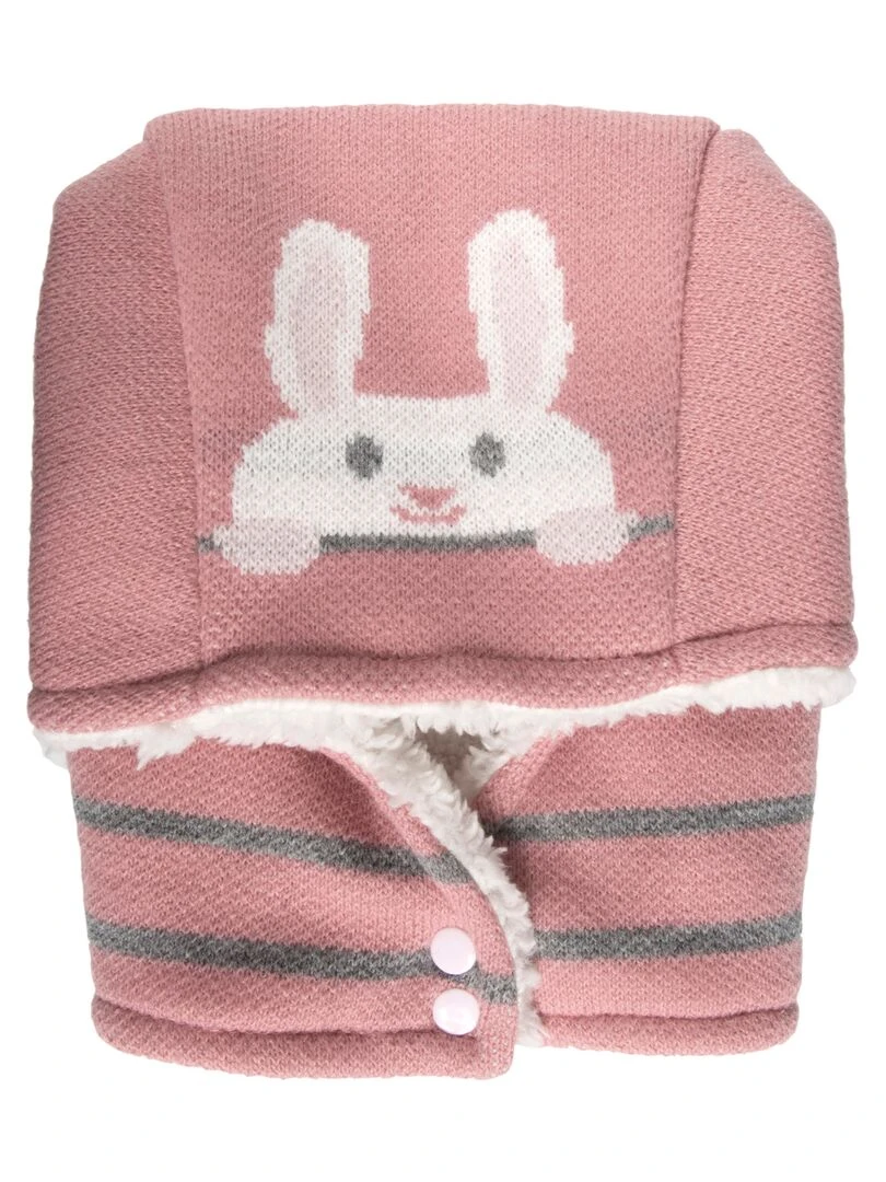 Cagoule Enfant 2/4 ans lapin Rose Rose