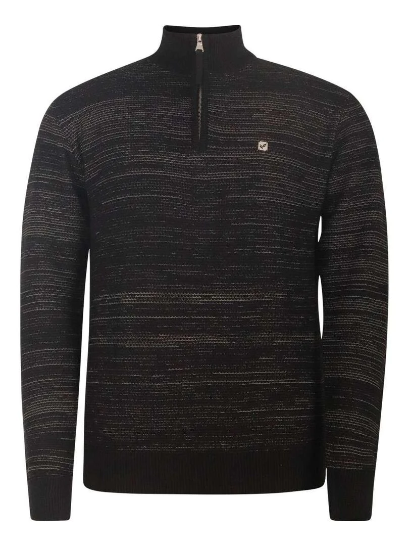 KAPORAL Pull coton col camionneur Noir