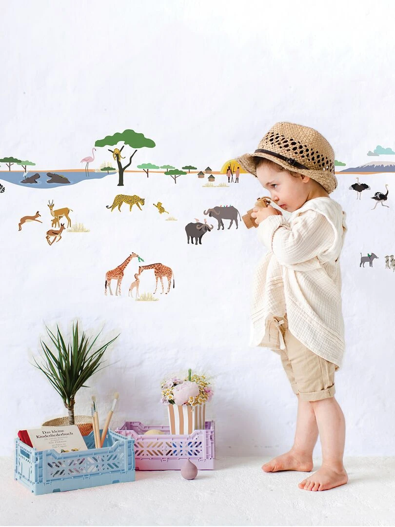 Frise adhésive Safari (5 m) Multicolore