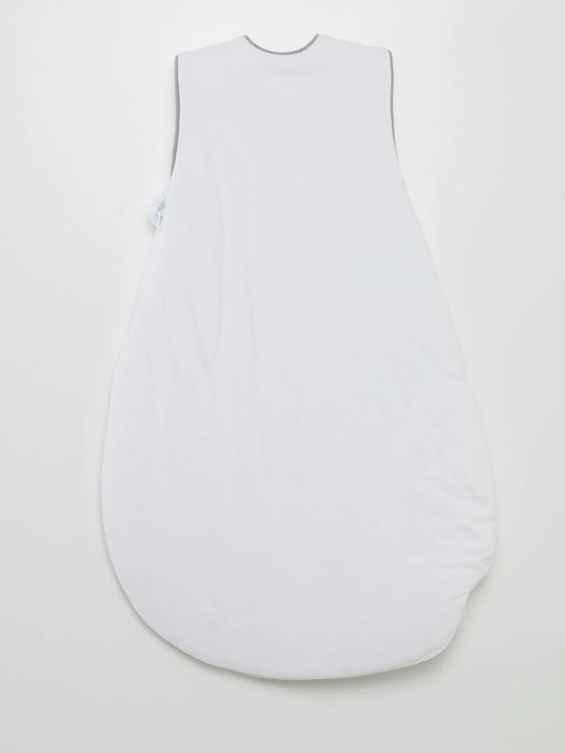 Gigoteuse douillette en velours TOG 2.5 blanc/gris