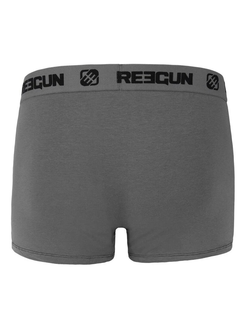 Lot de 4 Boxers garçon coton Gris Freegun   Noir