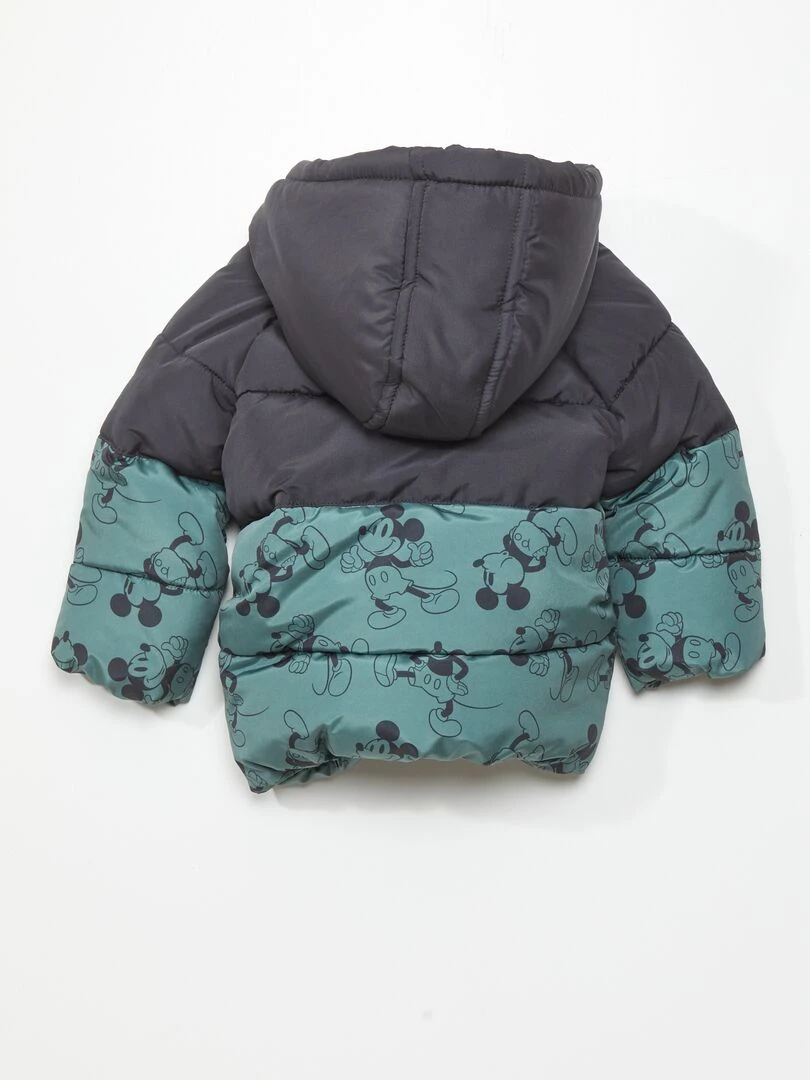 Doudoune à capuche 'Mickey' Vert