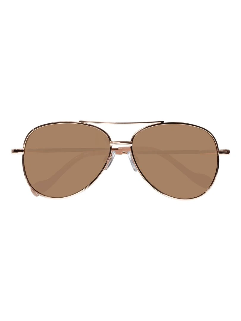 Lunettes de Soleil Or Rose Pilote Or rose