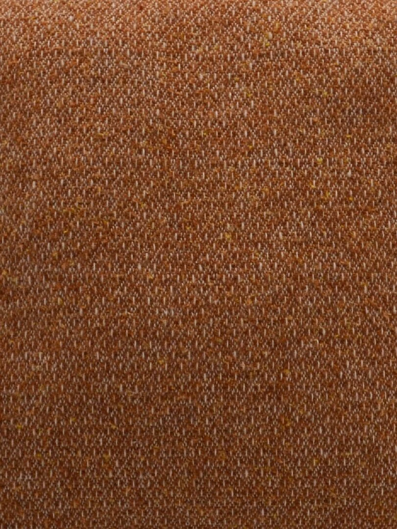 Coussin en laine avec micro motif losange Marron foncé