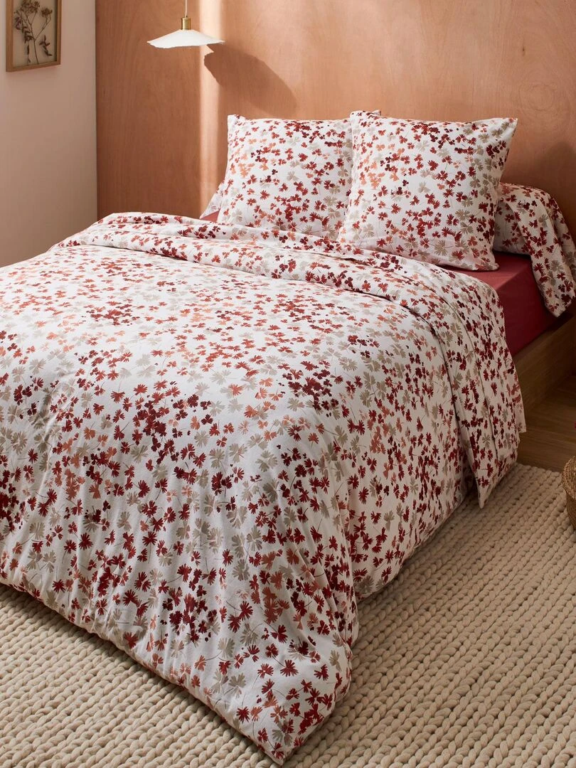 Parure de lit au style automnal Rose clair