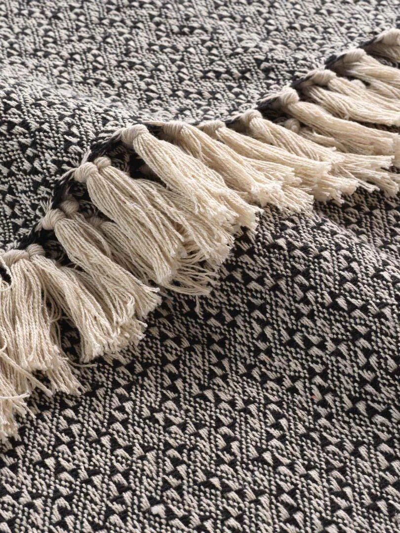 Plaid 125 x 150 cm Junon   Noir