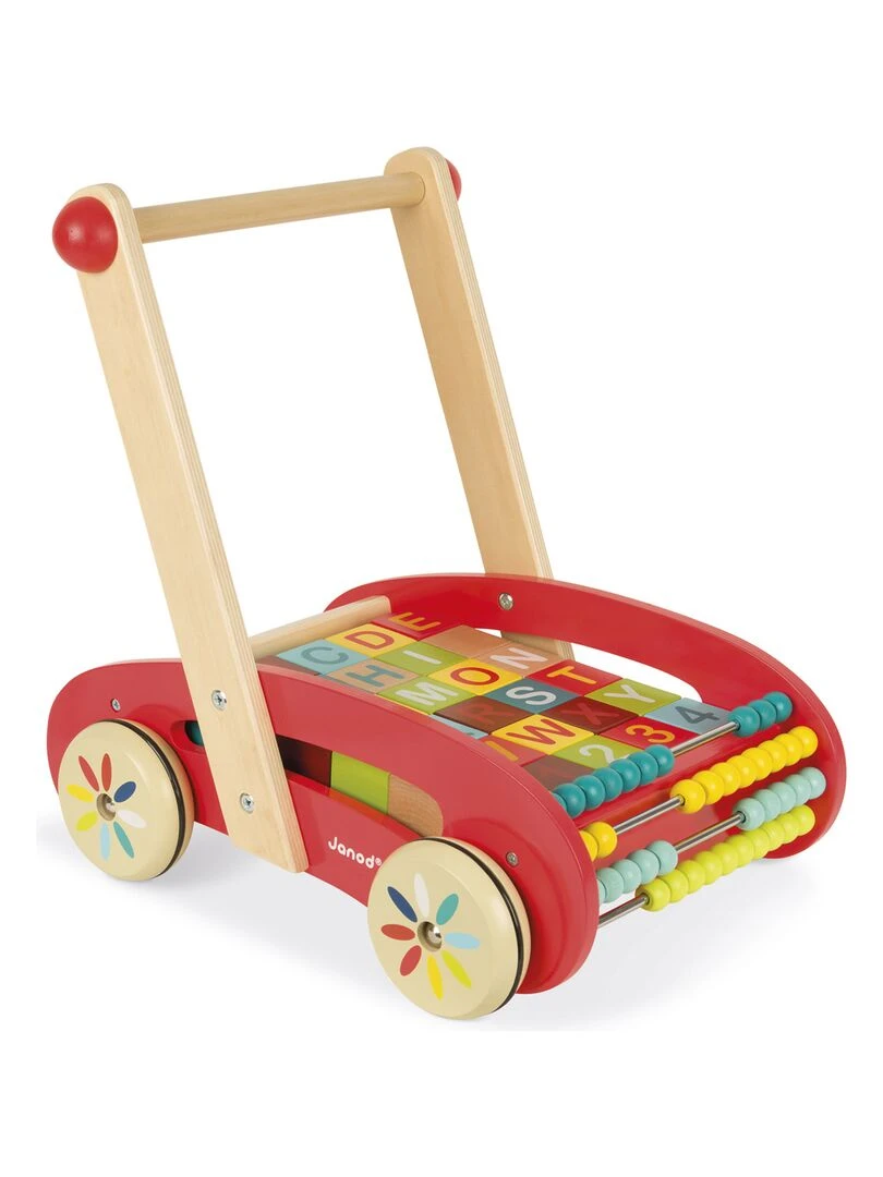 Chariot de marche avec 30 cubes ABC Buggy N/A