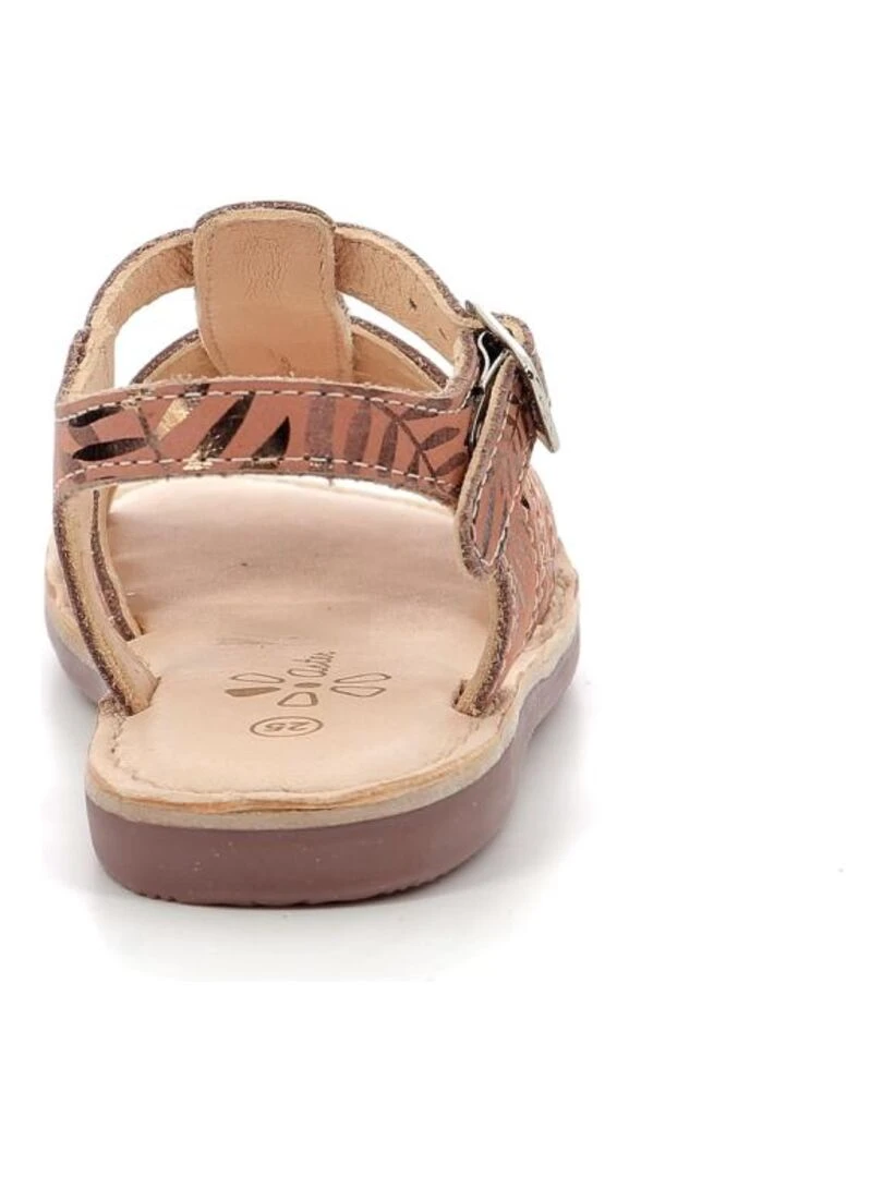 Sandales Cuir Drolote   Orange