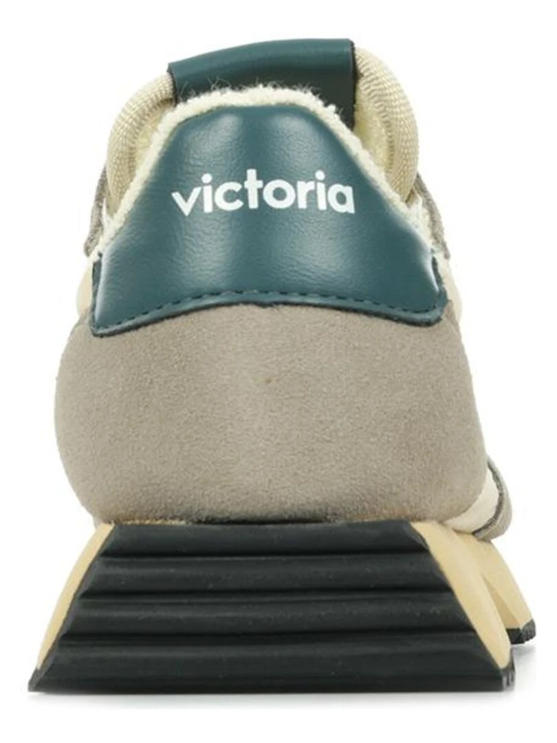 Baskets Victoria Cosmos Retro Nylon Serraje   Gris Beige Bleu