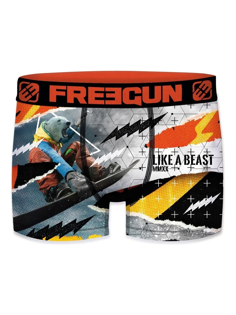 Lot de 4 Boxers garçon Winter Sport Xtrem Freegun   Rouge