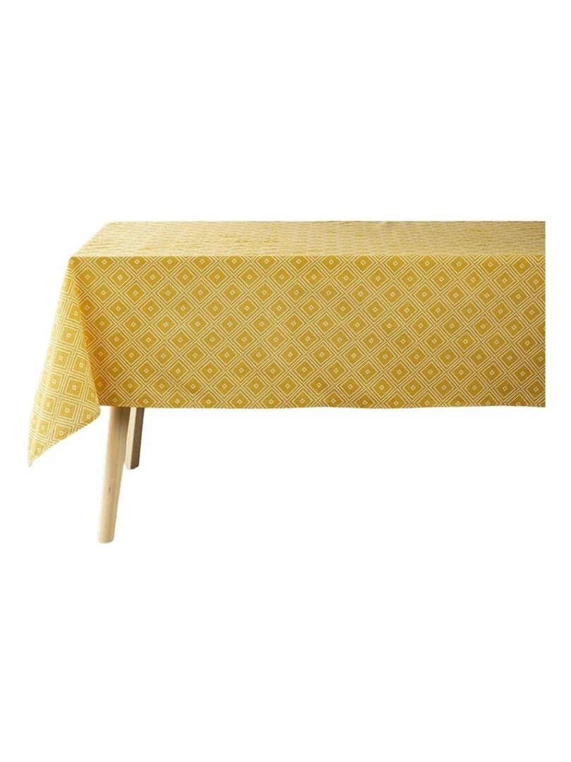 Nappe rectangulaire Idylle Moutarde