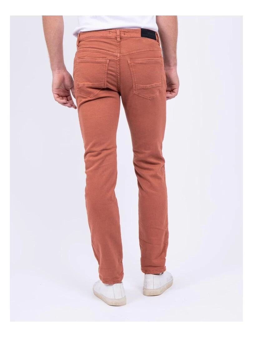 Pantalon 5 poches VAAS Rouge brique