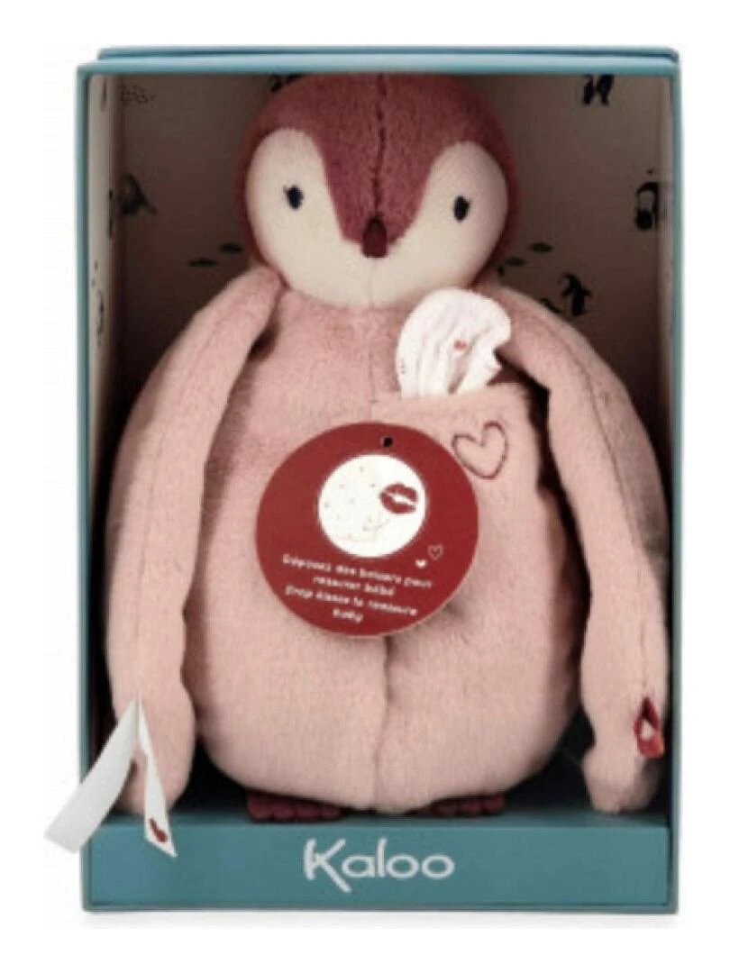 Peluche a bisous manchot   rose   Multicolore