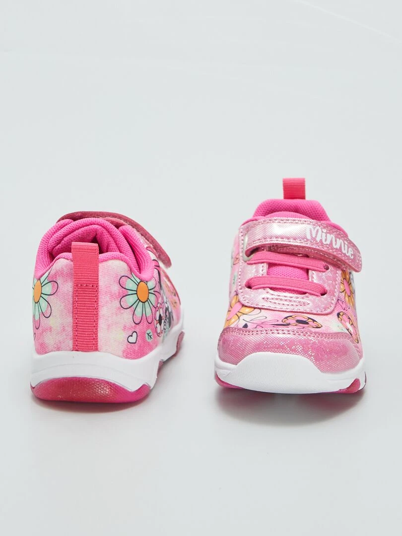 Baskets en toile 'Minnie' 'Disney' lumineuses   Rose