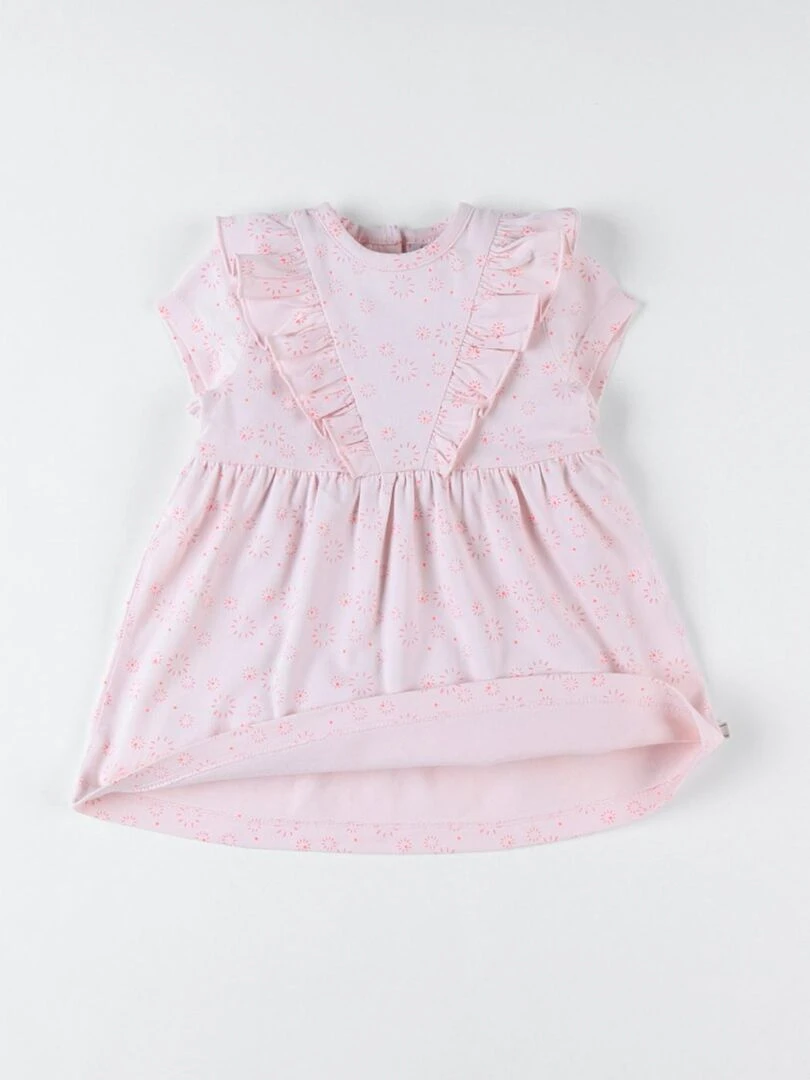 Robe imprimé feux d'artifice en jersey  clair   Noukie's   Rose