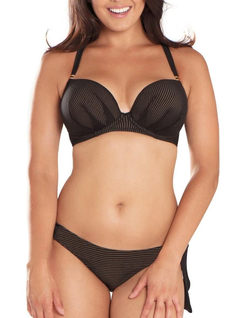 Bas de maillot de bain réglable Onyx   Noir