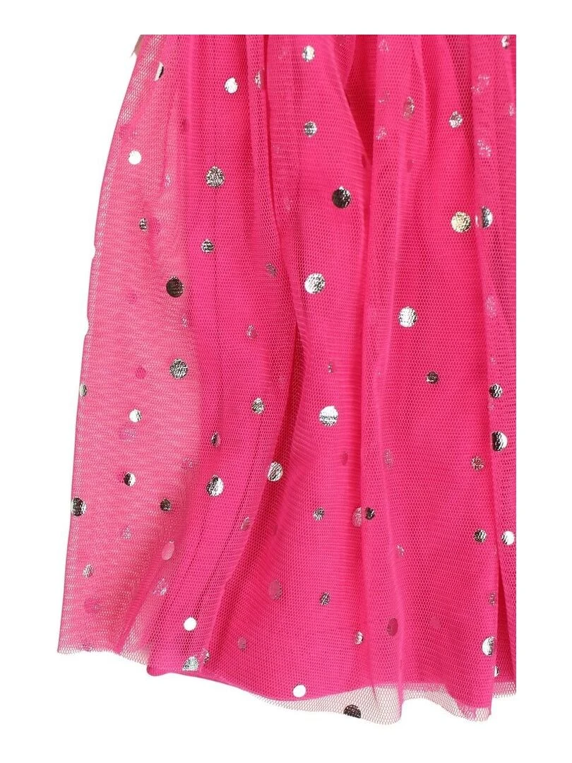 Disney   Robe fille imprimé Minnie en coton   Rose fushia