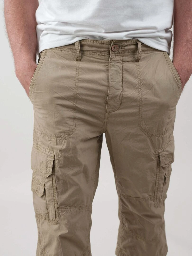 Bermuda homme en popeline 'Deeluxe'   Beige