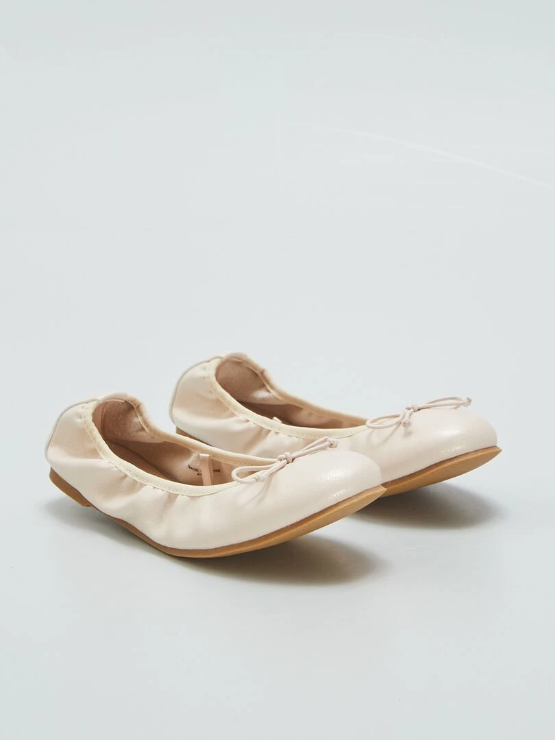 Ballerines avec nœud fantaisie Beige