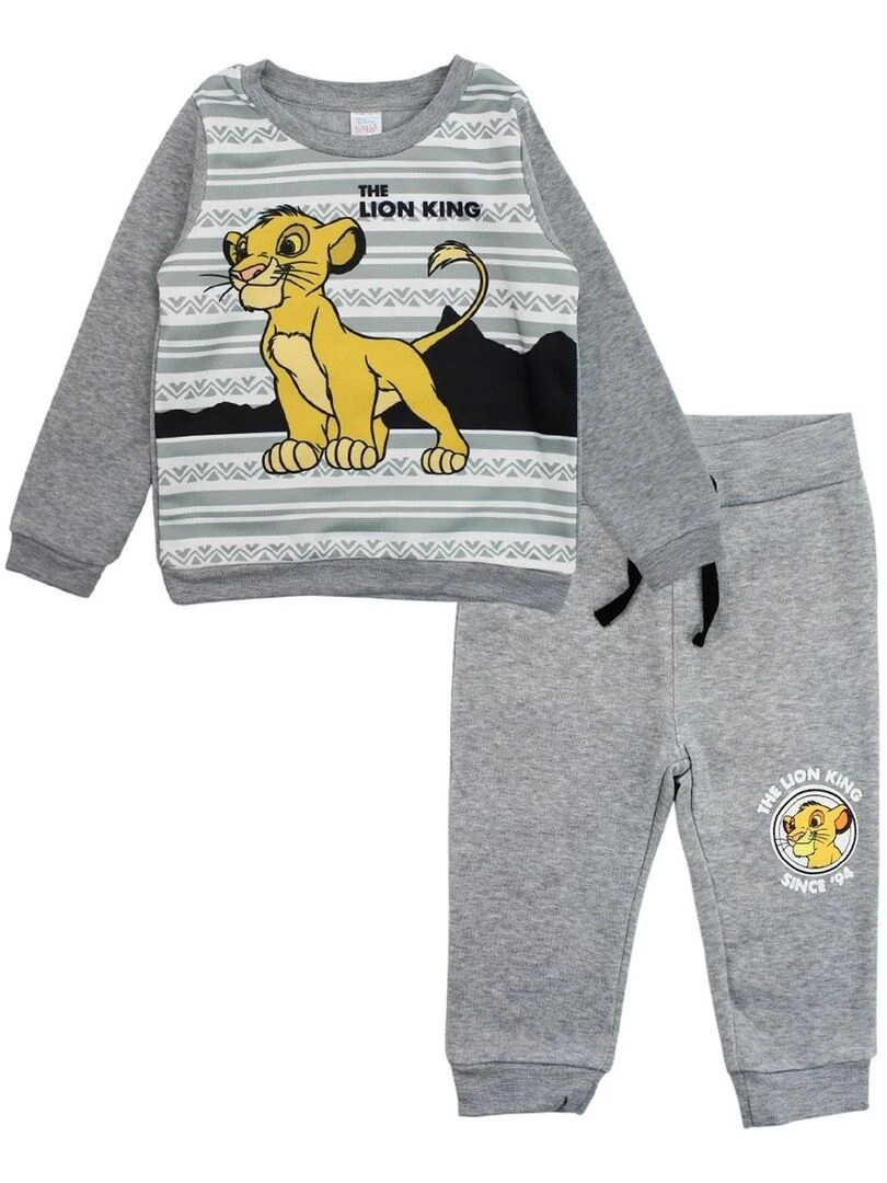 Disney Jogging bébé garçon imprimé Le Roi Lion Gris