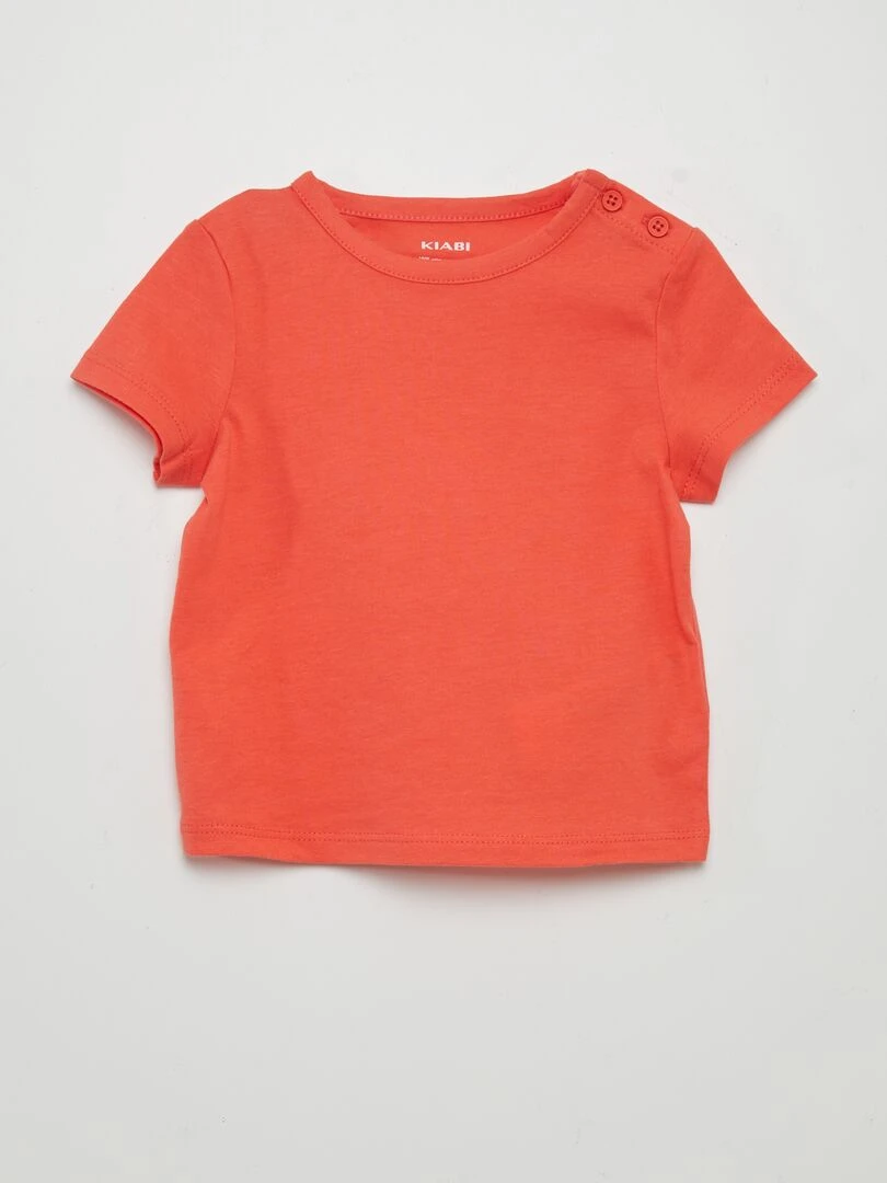 Lot de 4 t shirts unis   Lot rouge