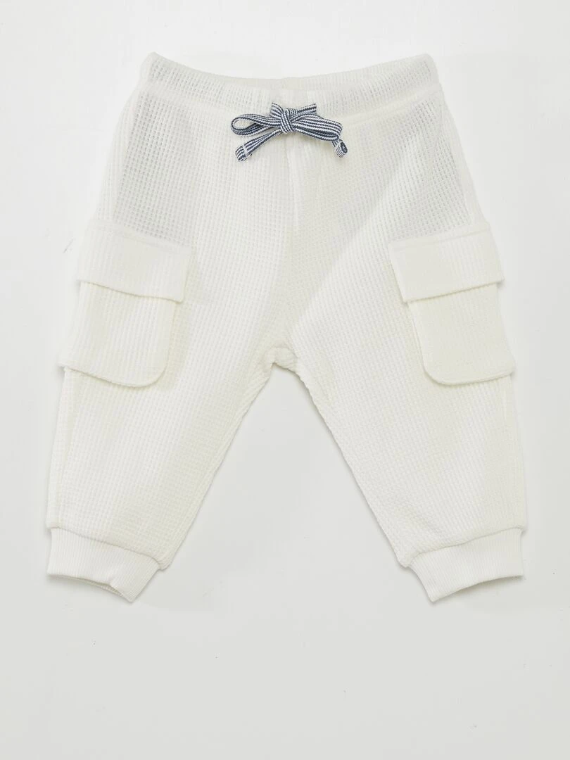 Jogging nid d'abeilles Blanc