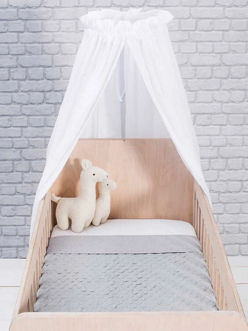 Ciel de lit blanc (155 cm) Blanc