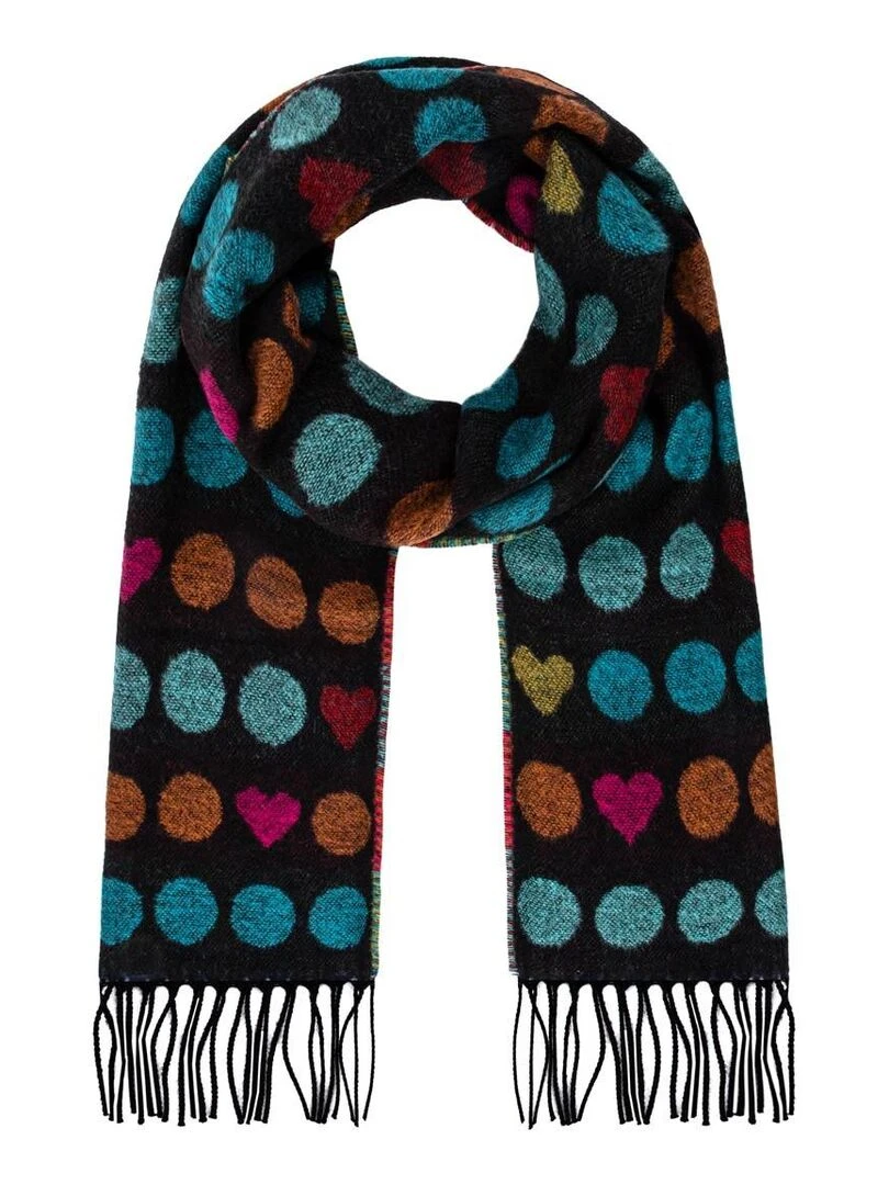 Echarpe Cashcryl Glam Fabriqué en France Bleu