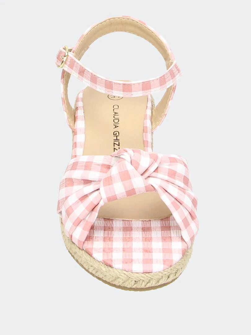 Sandales compensées   Rose