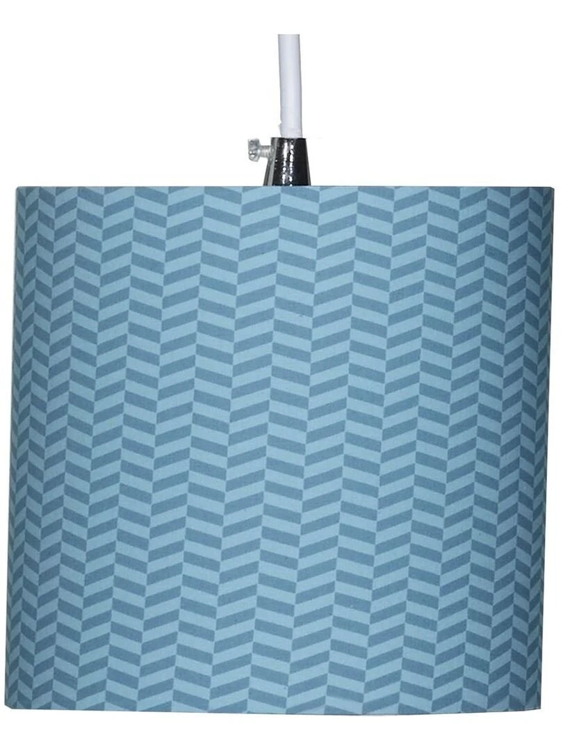 Suspension Lumineuse Trio Plafonnier en coton Bleu   SAUTHON   Bleu