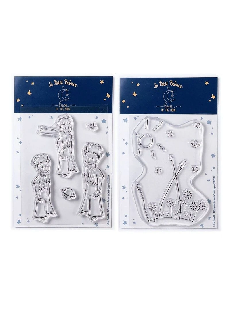 6 Tampons transparents Le Petit Prince Paysages N/A